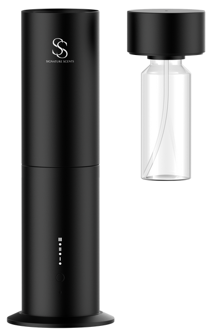 Smart Hotel Scent Diffuser in a styled interior